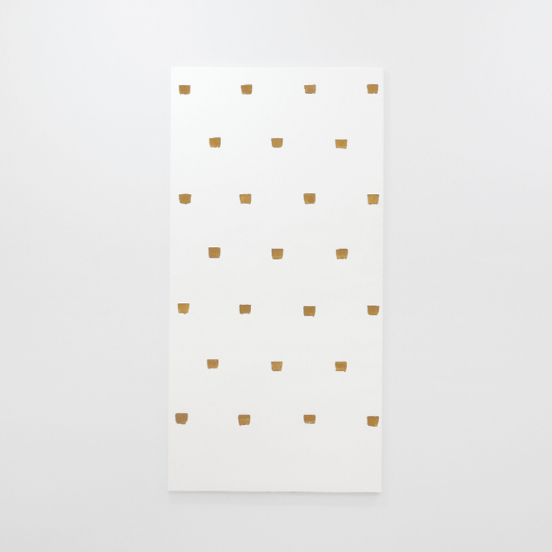 25 impronte di pennello n. 50 a intervalli di 30 cm